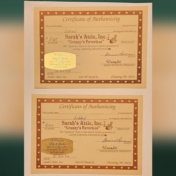 Sarah's Attic - "Lucas and Libby" - Picture 4 of 4